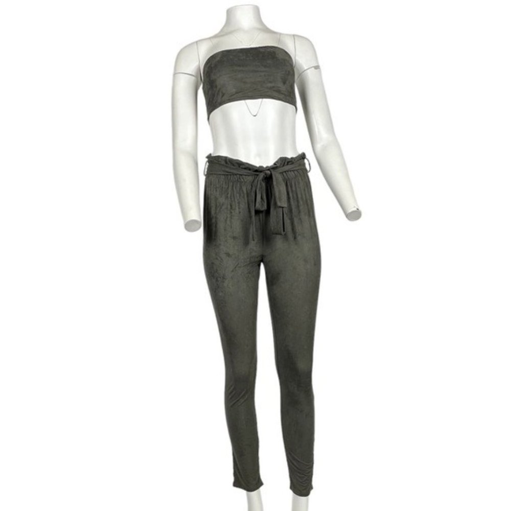 Pant and Top Set Olive Green
